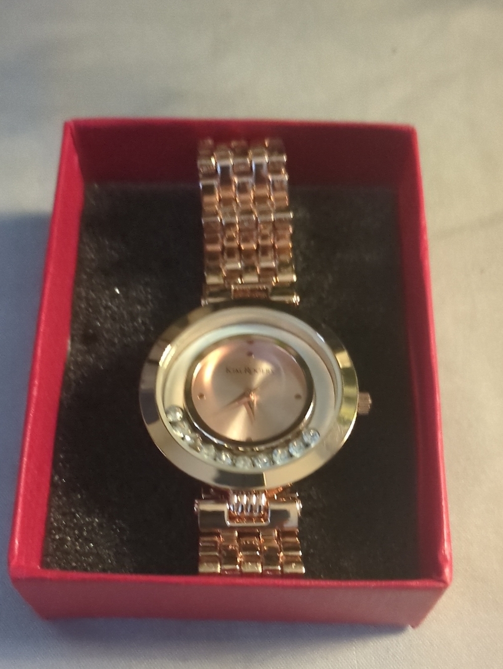 Kim Rogers Rose Gold and Silver Tone Women's Bracelet Watch - Picture 4 of 4